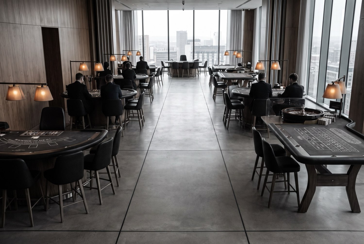 Disciplined modern casino gaming floor
